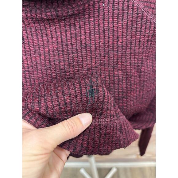 Smartwool Merino Wool Turtleneck Sweater - Women's Large Maroon - Picture 2 of 12